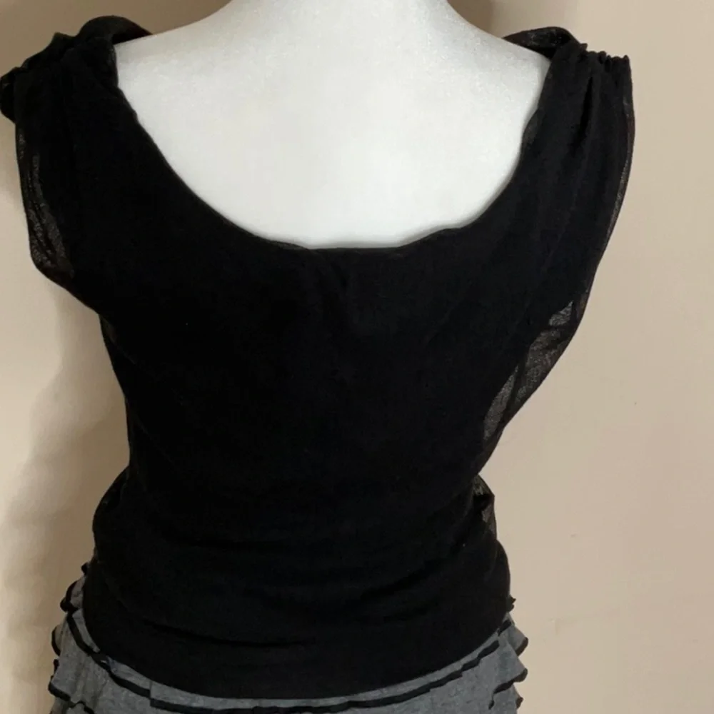 Weston Wear Black and Gray Layered Ruffle Dress - Picture 9 of 10